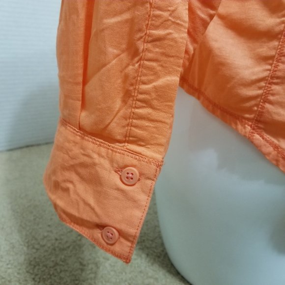 Columbia top Small Camp Henry Solid Long Sleeve button up down 100% cotton - Picture 10 of 15